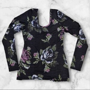Lululemon Floral Scoop Back Long Sleeve Size 4